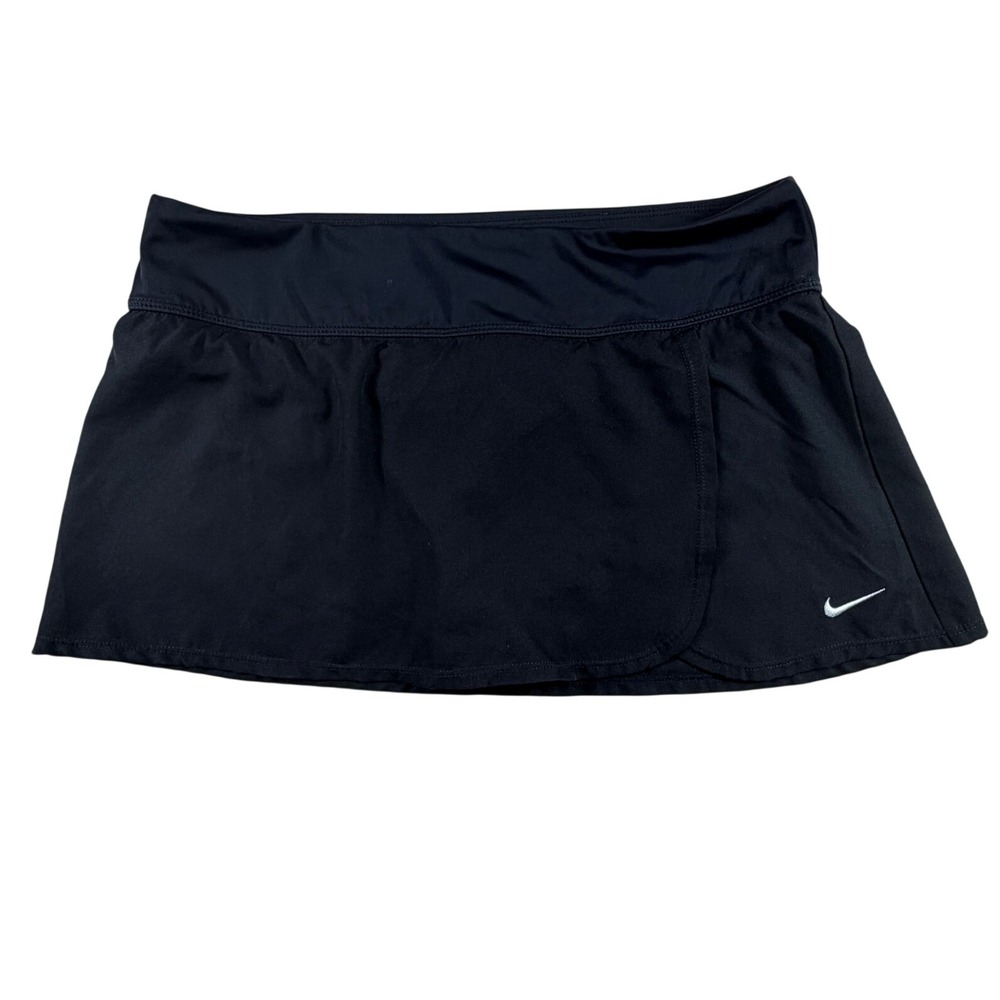 Nike Womens Black Athletic Skort Tennis Golf Skirt Built-in Shorts Size Medium